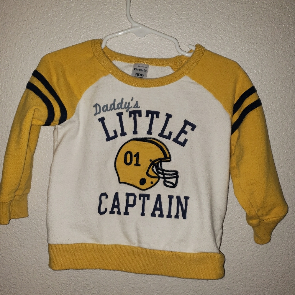 Daddy's Little Captain - Carter 18m sweatshirt